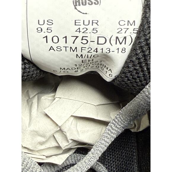 Hoss Boots Mens Grey/Black Mesh Alto UL CT EH Work Shoes Size 9.5 - Picture 8 of 8